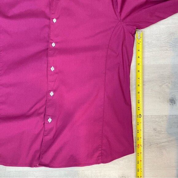 Stone Rose Burgundy Dress Shirt with Checkered Print Red Rivet Collection XXL - Picture 13 of 16